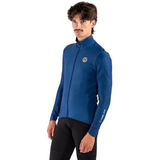 Photo produit de Nalini Stripes Warm Veste vélo pour hommes - deep blue 4280