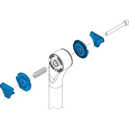 Immagine prodotto da Hope Seatpost Rail Clamp Kit - elliptical - HSPERK - black