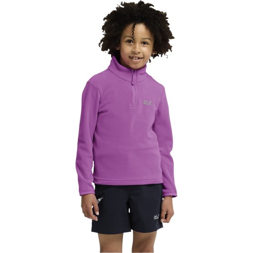 Foto van Jack Wolfskin Taunus 100 Half Zip Trui voor kinderen - foxglove