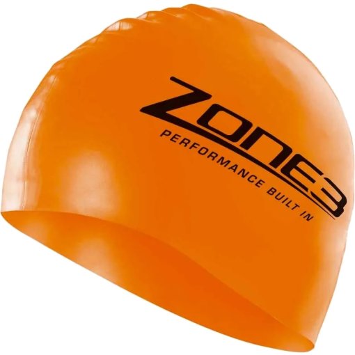 Foto de Zone3 Gorro Natación Silicona - Hi Vis Naranja
