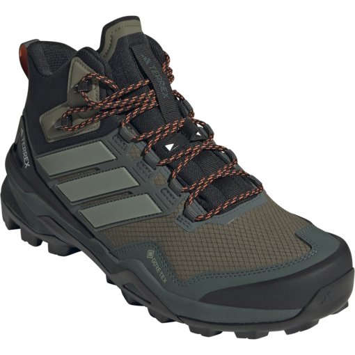 Image of adidas TERREX Skychaser Mid GORE-TEX Hiking Shoes Men - olive strata/silver green/core black IH2804