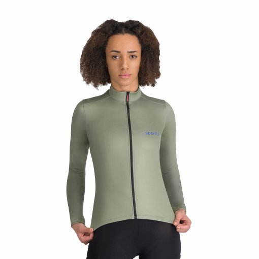 Immagine prodotto da Sportful Maglia Ciclismo Donna - Supergiara Wool - 339 Spice Green