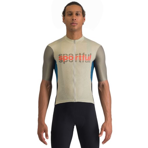 Foto de Sportful Maillot Hombre - Supergiara Logo - 065 Abbey Stone/Olive Green