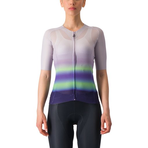 Immagine prodotto da Castelli Maglia a Maniche Corte Donna - Climber&#039;s 4.0 - purple mist/green-dark purple 538