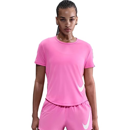 Foto de Nike Camiseta Mujer - Tempo Swoosh HBR Dri-Fit - playful pink/white HV2772-675