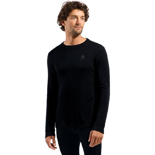 Produktbild von Odlo Natural Merino 260 Crew Neck Langarm-Unterhemd Herren - schwarz