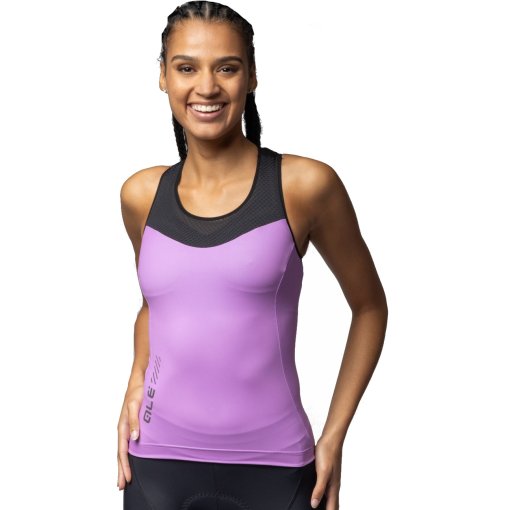 Foto de Alé PRAGMA Maillot Ciclismo sin Mangas Mujer - Color Block - peony