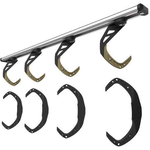 Produktbild von Stashed LodeStar Set mit Deckenaufhängern für Laufradsätze - 4 Deckenhaken + 4 Doppelhaken