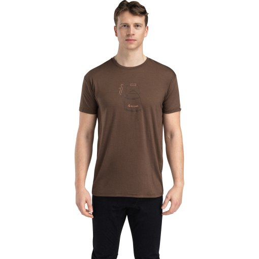 Kuva tuotteesta Aclima Lightwool Kettle Miesten t-paita - dark earth