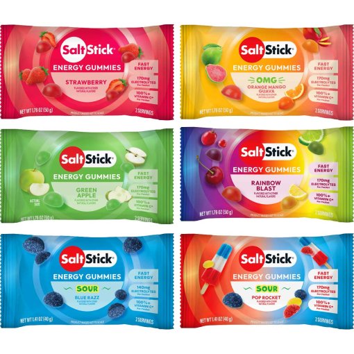 Bild von SaltStick Energy Gummies - Kohlenhydrat-Elektrolyt-Kaubonbons - 8 Stk.