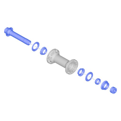 Immagine prodotto da Shimano Asse di Mozzo per Dura Ace WH-R9200 - Anteriore | Y0M498030