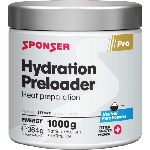Productfoto van SPONSER Hydration Preloader - Drinkpoeder met elektrolyten en koolhydraten - 364g