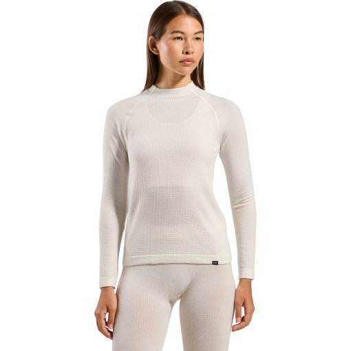 Photo produit de Odlo Seamless Performance Wool Crewneck Haut de base pour femme - gardenia