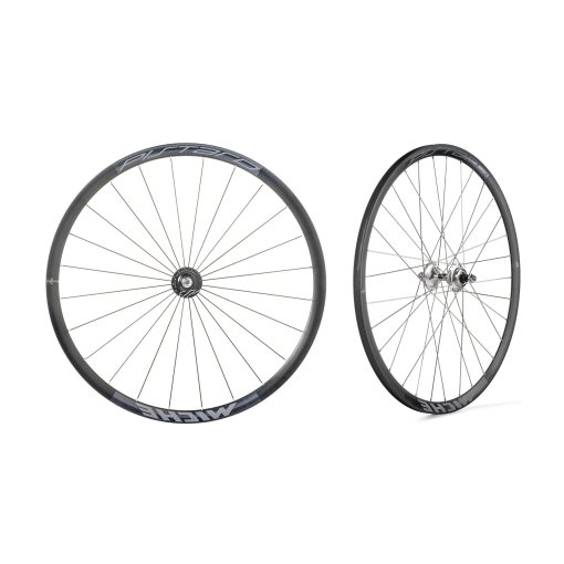 Immagine prodotto da Miche Pistard WR Bici da Pista Set di Ruote - RA: 9x100mm / RP: 10x120mm - Pneumatico Cablato - Singlespeed - nero/argento
