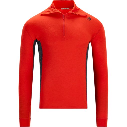 Produktbild von Aclima Warmwool Polo Pullover Herren - poinciana/marengo