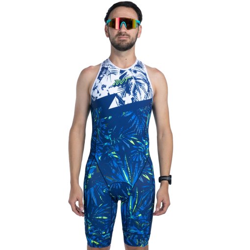 Productfoto van ZOOT Sprint Hyperglide Backzip Trisuit Heren - island original