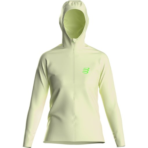 Slika izdelka Compressport Hurricane Waterproof 10/10 jakna za ženske - lime cream/neon green