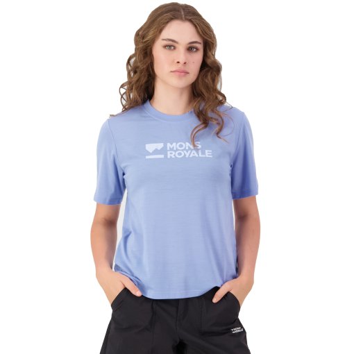 Picture of Mons Royale Icon Merino T-Shirt Women - moonstone