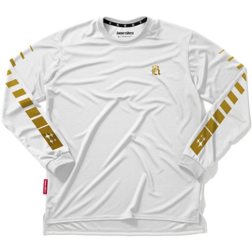 Picture of Loose Riders Tech Long Sleeve Jersey Men - Shutter White Gold