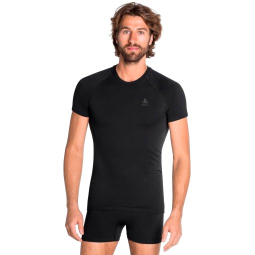 Foto de Odlo Camiseta Interior Hombre - Performance Warm - negro - new odlo graphite grey