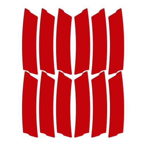 Foto de Unleazhed Reflector de Llanta - Lightning L03 - Rojo