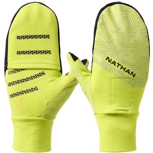 Immagine prodotto da Nathan Sports HyperNight Convertible Mitts 2 moffole - hi vis yellow/hex print