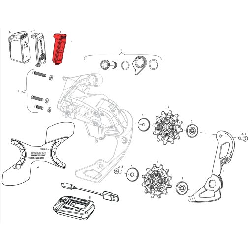 Foto de SRAM Tapa para Bloque de Baterías AXS - 11.7618.008.000