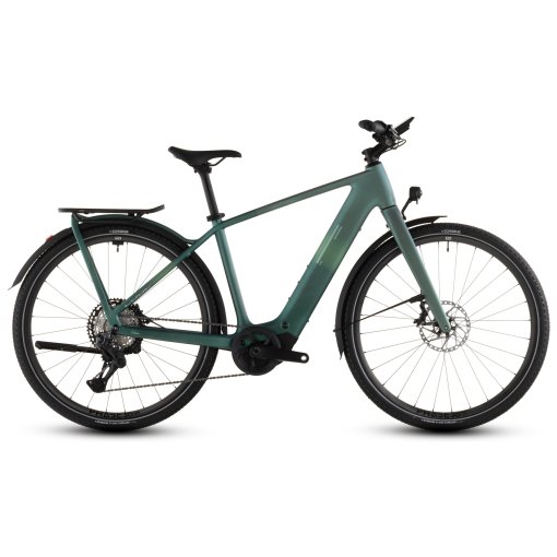 Productfoto van CUBE KATHMANDU HYBRID C:62 SLT 400X - Carbon Trekking E-Bike - 2026 - seafoam / chrome