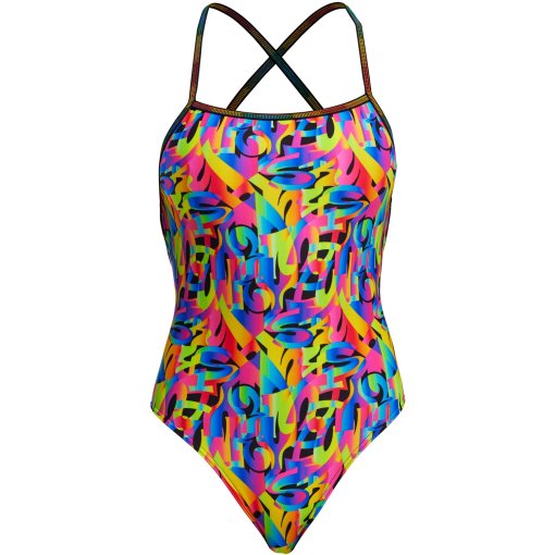Produktbild von Funkita Strapped In Eco Badeanzug Damen - Colour Funk