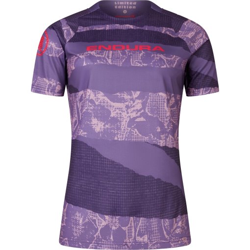 Foto de Endura Camiseta de Manga Corta Mujer - Patchwork Ltd Printed - bramble