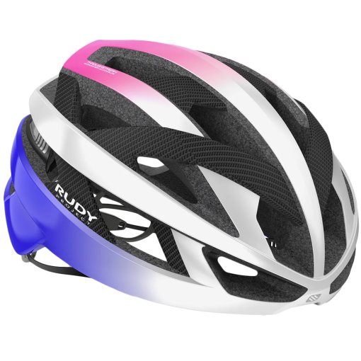 Foto de Rudy Project Rebel Casco - Pearl Metal/Pink/Cyber Blue - Shiny