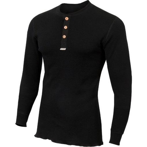 Produktbild von Aclima Warmwool Granddad Langarmshirt Herren - jet black