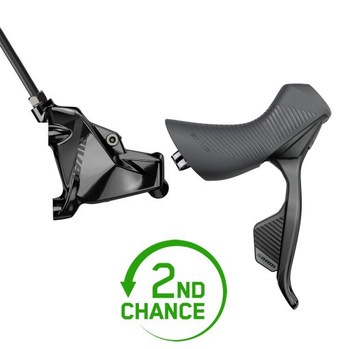 Produktbild von SRAM Rival eTap AXS HRD Brems-/Schalthebel + Hydraulische Scheibenbremse - Flat Mount - rechts | hinten | 2x12-fach - schwarz - B-Ware