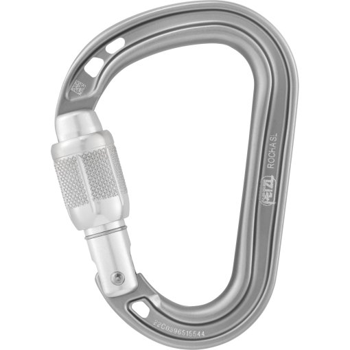 Immagine prodotto da Petzl ROCHA Screw-Lock - Moschettone a Vite - grigio