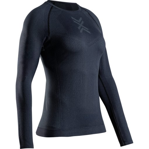 Produktbild von X-Bionic Xceed Run Langarm-Laufshirt Damen - x black/rhino grey