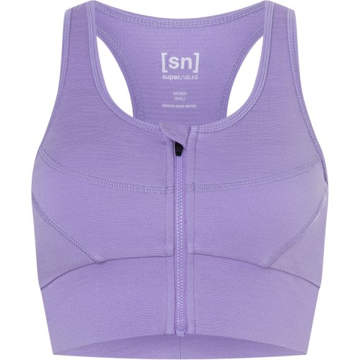 Foto de SUPER.NATURAL Top Deportivo Mujer - Motion Zip - Lavender