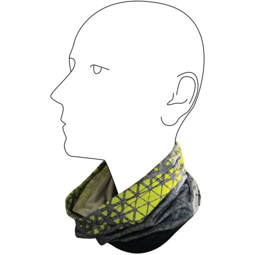 Foto de Chiba Braga de Cuello Multifuncional - Winter - dark grey/neon yellow