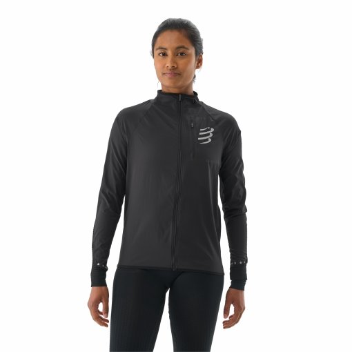 Foto de Compressport Chaqueta Mujer - Hurricane Windproof - negro