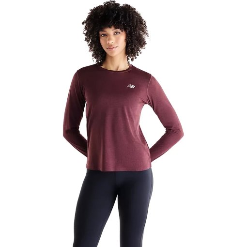 Picture of New Balance RC Essential Long Sleeve Women - Cherry Leather