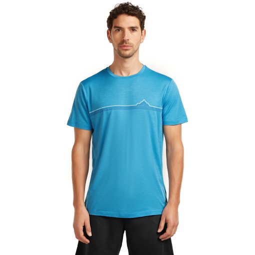 Foto de Icebreaker Merino 150 Tech Lite Range Stripes Camiseta para hombres - Arctic