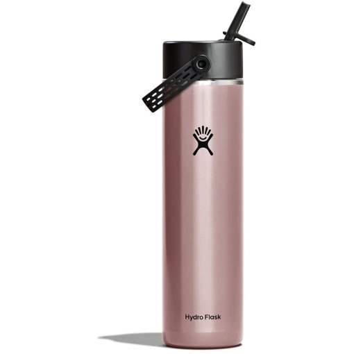 Foto de Hydro Flask 24oz Lightweight Wide Mouth Botella térmica + tapón con pajita flexible - 710 ml - Quartz