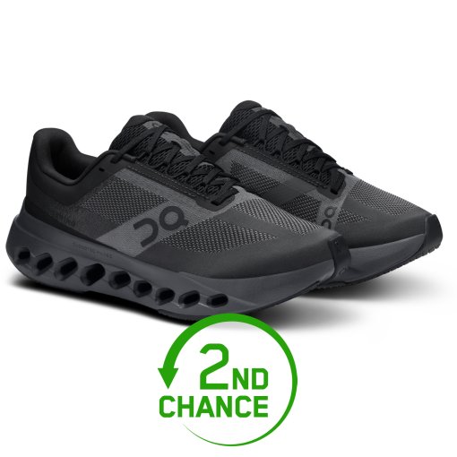 Image of On Cloudsurfer Next Running Shoes Women - Wide - Eclipse | Black - 2nd Choice