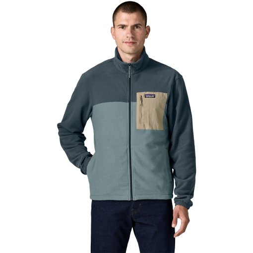 Photo produit de Patagonia Micro D Patch Pocket Veste polaire pour hommes - Blue Sage