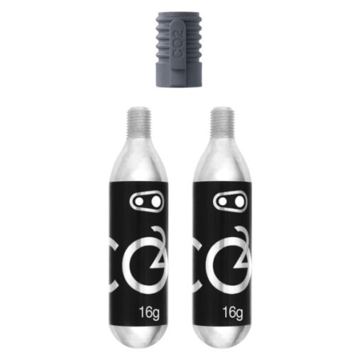 Foto de Crankbrothers CO2 Threaded Cartridges with Klic Adapter - 2x16g