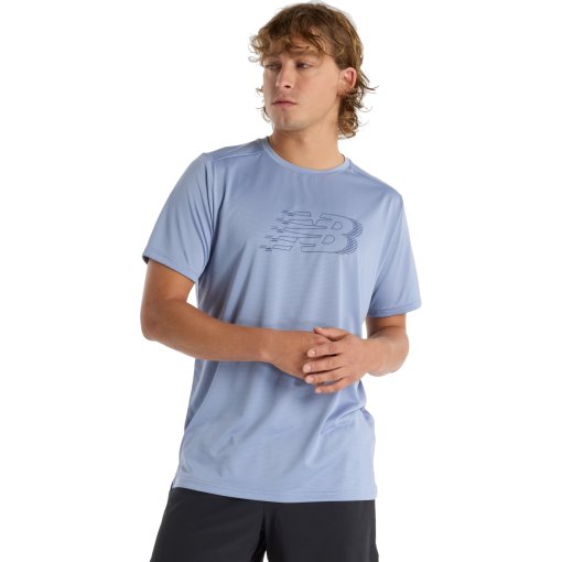 Foto de New Balance Sport Essentials Printed Camiseta Hombre - Dusk Shower