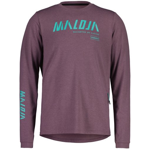 Productfoto van Maloja HaunoldM. Enduro Shirt met Lange Mouwen Heren - stormy lilac 1228