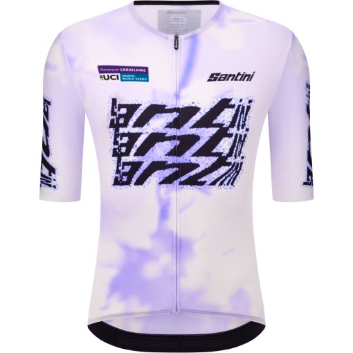 Picture of Santini Uci Gravel World Series Short Sleeve Jersey Unisex RE97175C26GWS - lilla LL
