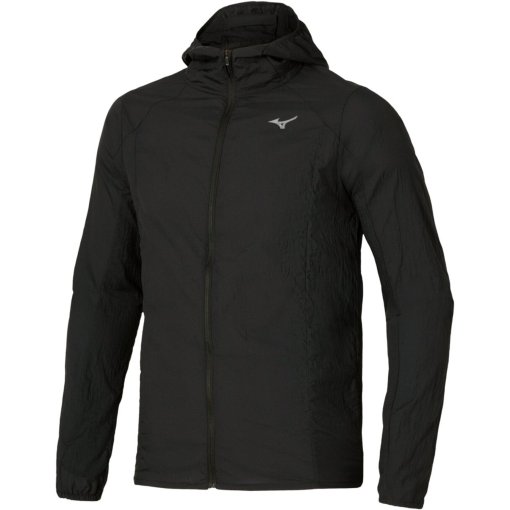 Photo produit de Mizuno Tech Light Veste de running à capuche pour hommes - Black
