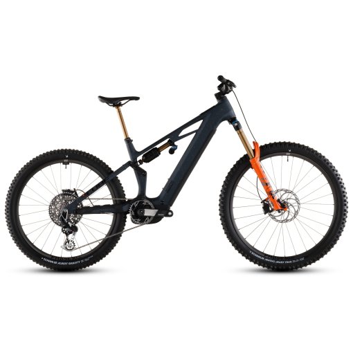 Foto de CUBE Bicicleta Eléctrica de Montaña Carbono - STEREO HYBRID ONE77 HPC SLT 800 - 2026 - galaxy / orange
