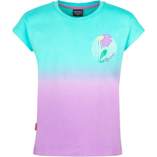 Photo produit de Trollkids Yttersand Beach T-shirt filles - Aquamarine/Violet Sorbet